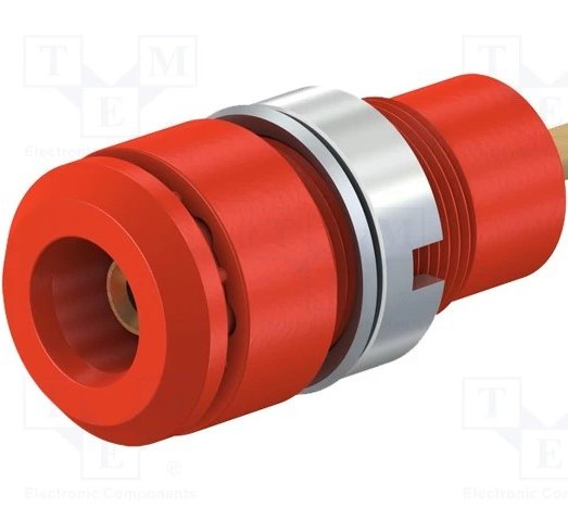 Staubli史陶比爾 面板安裝插座 SLB2-F2,8(紅色）