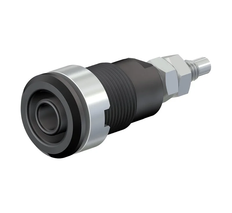 Staubli史陶比爾 面板安裝插座SLB4-G/N-X(黑色）