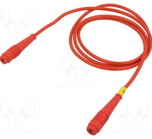 Staubli史陶比爾 測試導線LK425K-41/A(紅色100cm長)