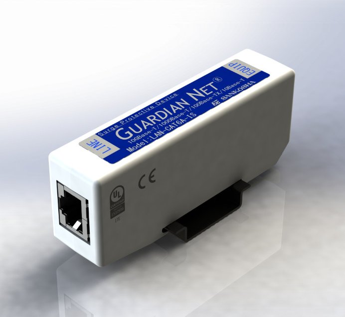 PoE++ 專用 Cat6A 網路突波保護器 SPD｜LAN-CAT6A-P+II(R)