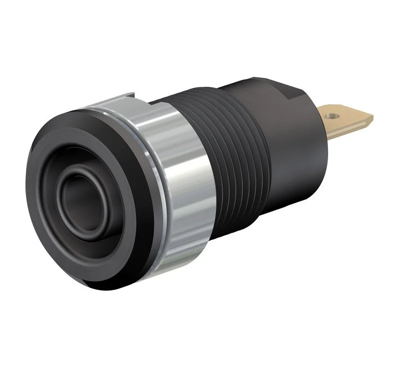 Staubli史陶比爾 面板安裝插座 SLB4-F(黑色）