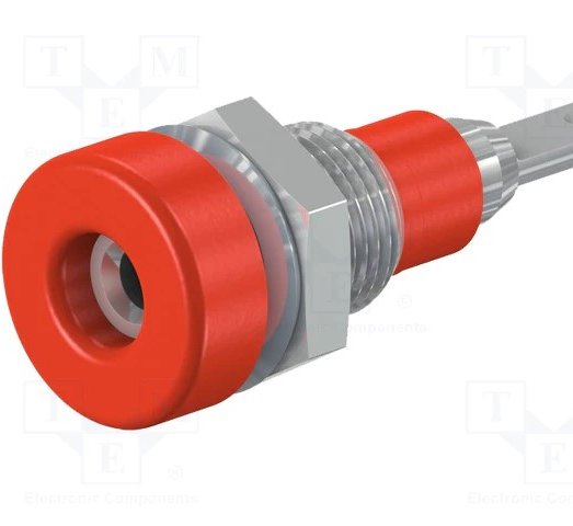 Staubli史陶比爾 面板安裝插座 LB-I2R(紅色)