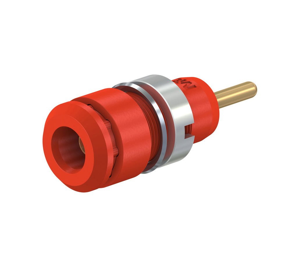 Staubli史陶比爾面板安裝插座 SLB2-R(紅色）