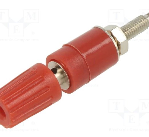 Staubli史陶比爾 接線柱PK2-T(紅色)