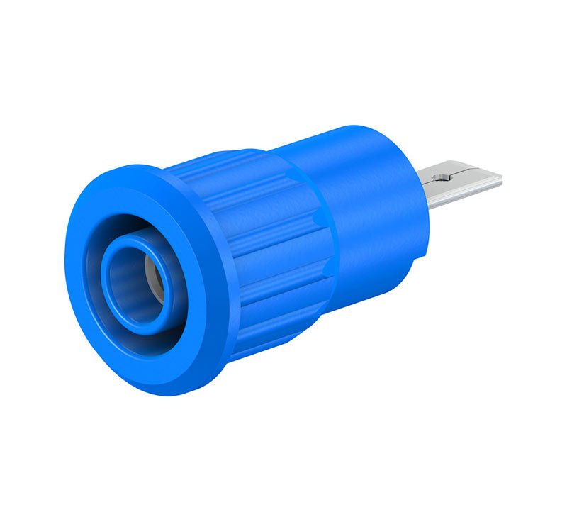 Staubli史陶比爾 壓入式插座 SEB4-F/A(藍色）