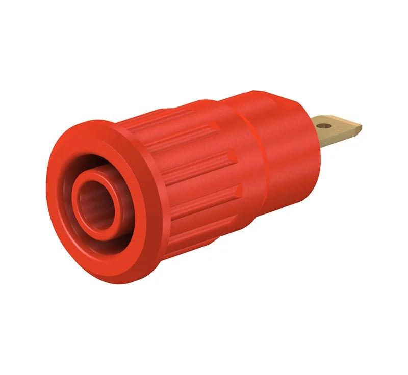 Staubli史陶比爾 壓入式插座 SEB4-F(紅色)
