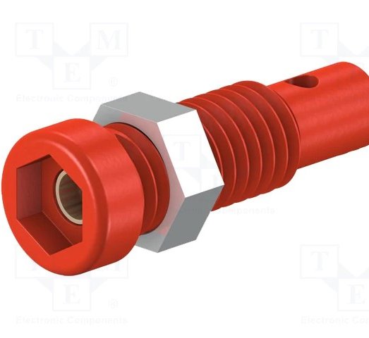 Staubli史陶比爾 面板安裝插座LB2-IF(紅色)