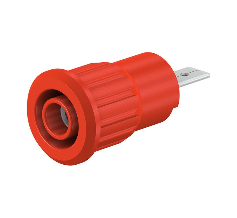 Staubli史陶比爾 壓入式插座 SEB4-F/A(紅色）